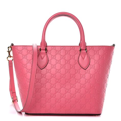 gucci pink reversible tote|gucci guccissima tote bag.